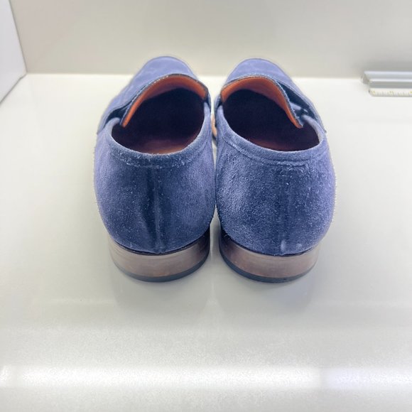 Massimo Dutti Blue Suede Loafers main image 4